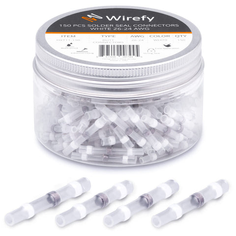 Wirefy heat shrink solder seal connectors_26-24 AWG - 150 PCS